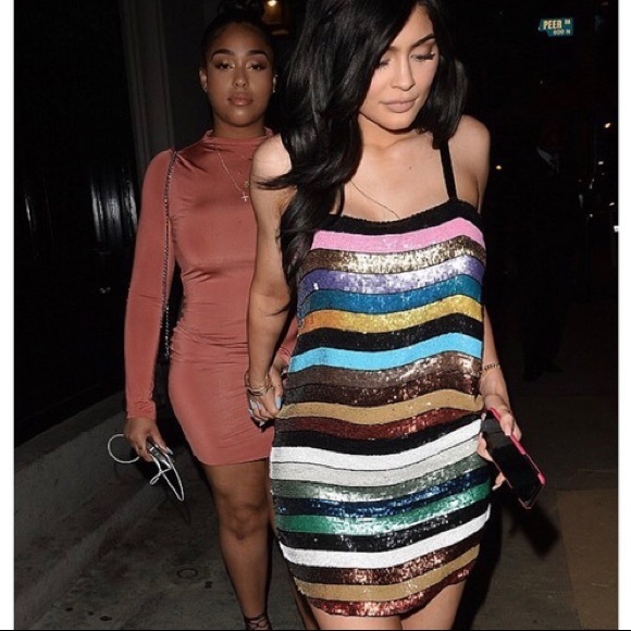 ATTICO Sabrina Sequin Dress Multi Rainbow Mini NWT - Picture 3 of 15